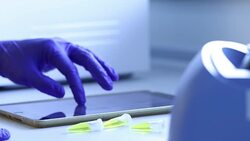 Scientist working in the laboratory Stock Footage