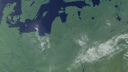 Belarus  pops up after earth zoom (with alpha matte) Stock Footage