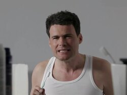 CU, Lockdown, Man brushing his teeth Stock Footage