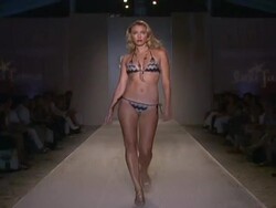 Luli Fama Swimwear - Runway - MBFW Miami Swim Stock Footage