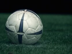 Soccer kick Stock Footage