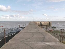 MS Port of Cancale / Cancale, Brittany, France Stock Footage