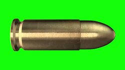 Bullet. Luma matte Stock Footage