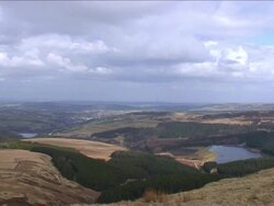 CLOUDS OVER ENGLISH COUNTRYSIDE Stock Footage