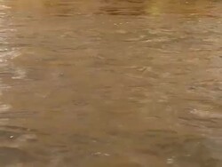 CU Shot of rushing water / Ocean Shores, Washington, United States Stock Footage