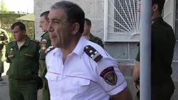 CLEAN : Russian soldier accused of killing Armenian family goes on trial News Clip