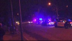 Heavy police presence in neighbourhood outside Boston News Clip