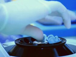 Scientist and bio lab experiment Stock Footage