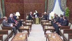 CLEAN : Uruguay president meets grand imam of Egypt's Azhar News Clip