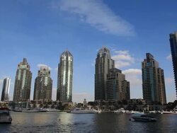 Dubai marina timelapse Stock Footage