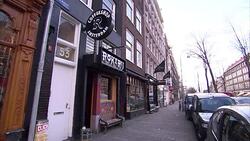 Coffee shop in Amsterdam News Clip