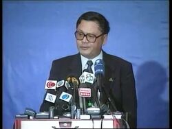 Chinese official government spokesman comments in English on crew release News Clip
