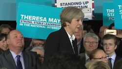 Theresa May Speech Stockport re Election Campaign 8/10 News Clip