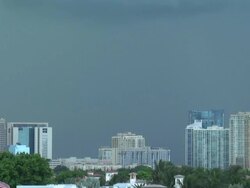 Lightning Over The Fort Lauderdale Skyline Stock Footage