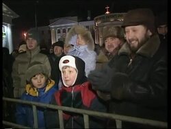 Menorah lit beside Kremlin News Clip