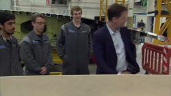 Nick Clegg Visiting Airbus HQ in Filton - General Election 2015 News Clip