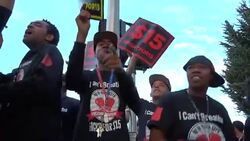 Hofstra University Protest, Presidential Debate 2016, Stock Footage