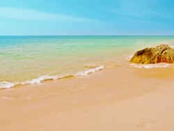 Stone and beach Stock Footage