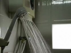 Stop Showering Stock Footage