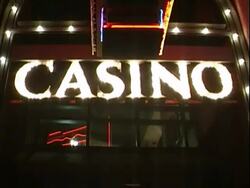 Casino sign Stock Footage