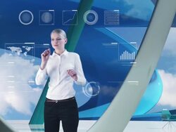 Futuristic Computer Panel Stock Footage