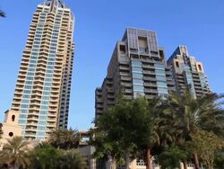 Residential Dubai Marina Stock Footage