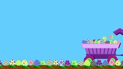 Easter Bunny Farming Easter Eggs Stock Footage