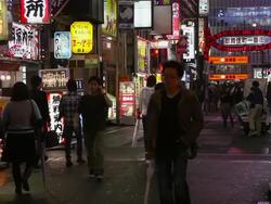 Kabukicho entertainment district in Shinjuku, Tokyo, Japan Stock Footage