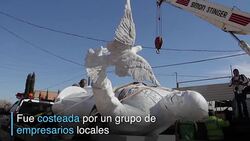 CLEAN  : Mexico: Gigantesca estatua en honor al papa en Ciudad Juarez News Clip