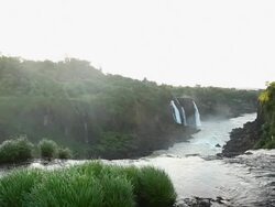 WS Foz do Iguacu River / Foz do Iguacu, Parana, Brazil Stock Footage