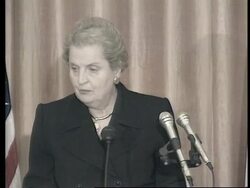 Bahrain - Madeleine Albright on Iraq/US situation News Clip