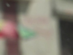 SOS Signs for Help in Haiti Stock Footage