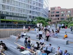 TIME LAPSE, High Line Park, New York City Stock Footage