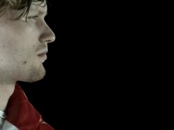 HD: Holding Foil In Front Of Face Stock Footage