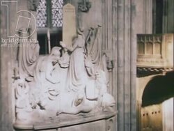 The Living City, 1970, part 19 - London's Guildhall, The Court of Common Council meeting, orchestra playing Stock Footage