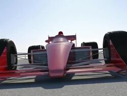 F1 Racing Car Finish Line With Close-Up Shots Stock Footage