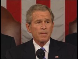 Bush comments on regional issues and oil in State of Union address News Clip