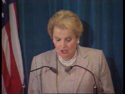 CHINA: BEIJING: US SECRETARY OF STATE MADELEINE ALBRIGHT VISIT (3) News Clip