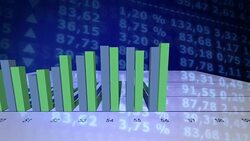 graphic growing economy Stock Footage