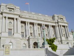 Library of Congress Day DC Stock Footage