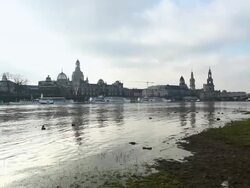 Dresden Panorama - Germany Stock Footage