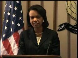 U.S. Secretary of State Condoleezza Rice has met with the president of Iraq's Kurdish north amid an oil dispute. News Clip