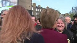 General Election 2015 - Nicola Sturgeon & SNP Launch New Poster News Clip