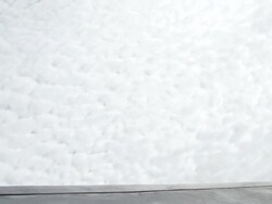 MS LA SLO MO Shot of guy doing backflip against cloud sky / Venice, California, United States Stock Footage