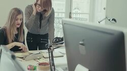 New business teamwork in the startup office Stock Footage