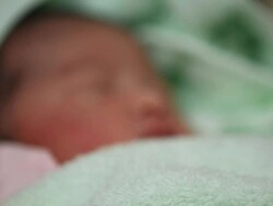 Newborn Baby Stock Footage