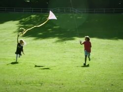 Kids in park Stock Footage