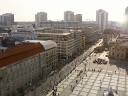 Marathon running in Berlin Stock Footage