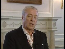 On set with Michael Caine in London. News Clip