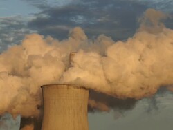 HD Coal Power Plant Emissions (Real Time) Stock Footage